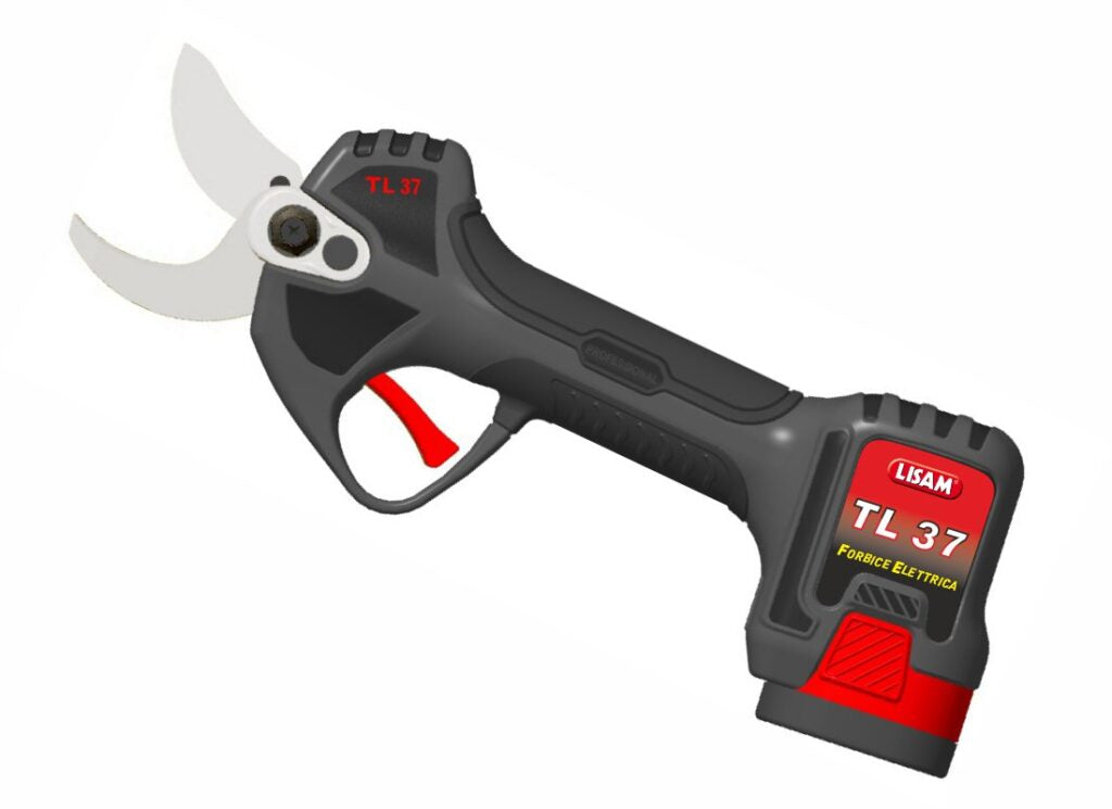 LISAM TL 37 FORBICE A BATTERIA DA POTATURA Ø37mm 2 BATTERIE 4,5Ah FODERO INCLUSO