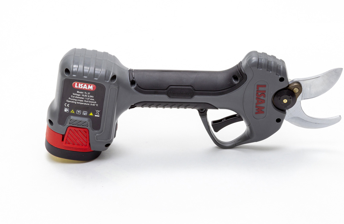LISAM TL 37 FORBICE A BATTERIA DA POTATURA Ø37mm 2 BATTERIE 4,5Ah FODERO INCLUSO